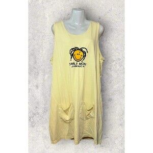 Smile Mon! Jamaica Embroidered Tourist Coverup Up Women’s One Size